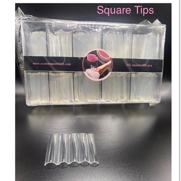 2 sets of Square Tips 500 Case - XXL NAILS NEW!!!!! - Picture 2 of 3